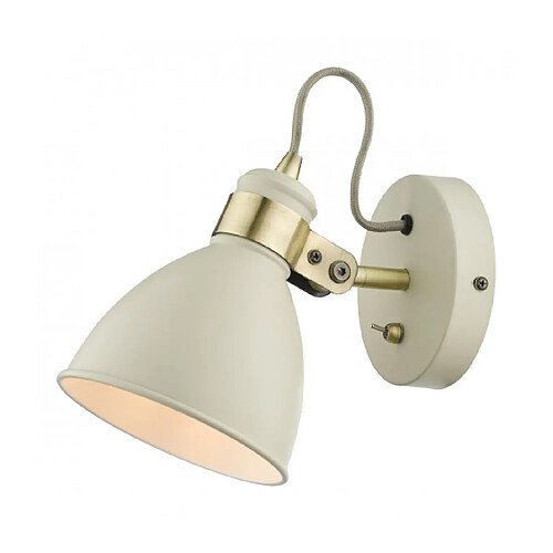 Luminaire Center Spot Frederick Laiton antique,crème 1 ampoule 1,8cm