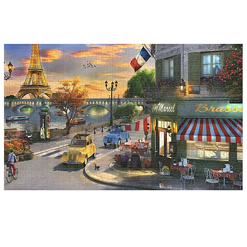 Ravensburger Puzzle Premium de 2000 Pièces Softclick Thème Coucher de Soleil à Paris Multicolore