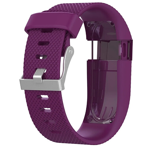 Wewoo Bracelet pour montre connectée Dragonne réglable de couleur unie FITBIT Charge / HR Violet