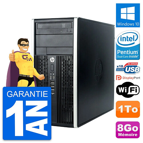 PC Tour HP Compaq Pro 6300 CMT Intel G630 RAM 8Go Disque Dur 1To Windows 10 Wifi · Occasion