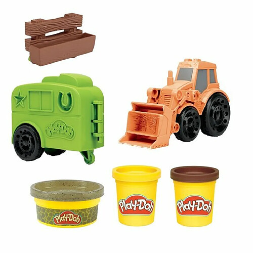 Pâte à modeler Play Doh Wheels Le Tracteur