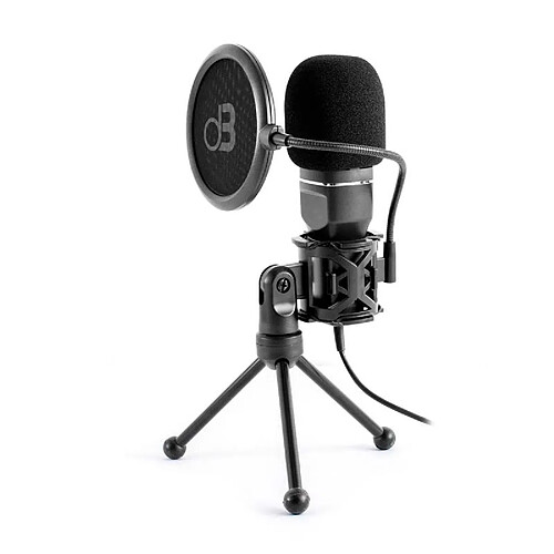 Dynabass Microphone Studio à Condensateur Avec Directivité Cardioïde Mic250