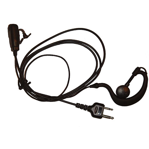 vhbw Casque d'écoute pour Alinco DJ-593, DJ-596, DJ-F1, DJ-F4, DJ-G1, DJ-G5, DJ-S1, DJ-S40, DJ-S41, DJ-S446, DJ-S45, DJ-V5, EC-10 radio walkie Talkie