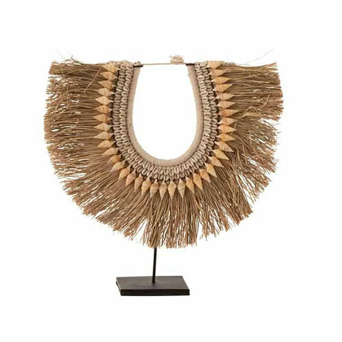 Paris Prix Statue Déco en Bois Collier Dora 45cm Naturel