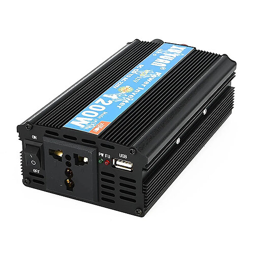 Universal Invertisseur d'alimentation du convertisseur de puissance intelligente 1200W PEAK SMART DC 12V / 24V à AC 220V / 110V