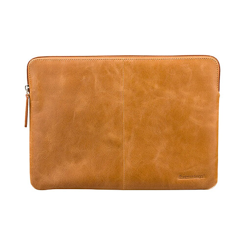 DBRAMANTE1928 Housse pour MacBook Air 13 Pouces Édition Skagen en Cuir avec Fermeture Éclair Marron clair