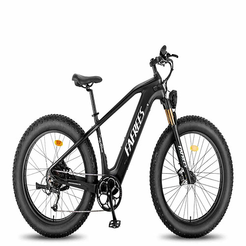 Vélo Électrique FAFREES F26 CarbonM | Moteur 1000W | Batterie 1080WH | Autonomie 90KM | Freins à Disque | Noir