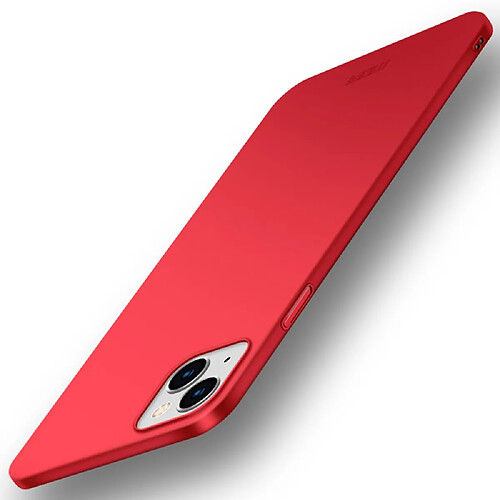 Mofi Coque en TPU surface givrée rouge pour votre Apple iPhone 13 6.1 pouces