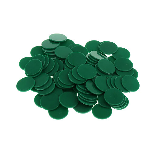 25MM barillet en plastique monnaie Chip Coin 100 barils un avion baril Boundless Green