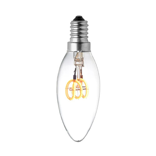 Magneticland Lampe Ampoule E14 LED Filament Spirale Verre Clair