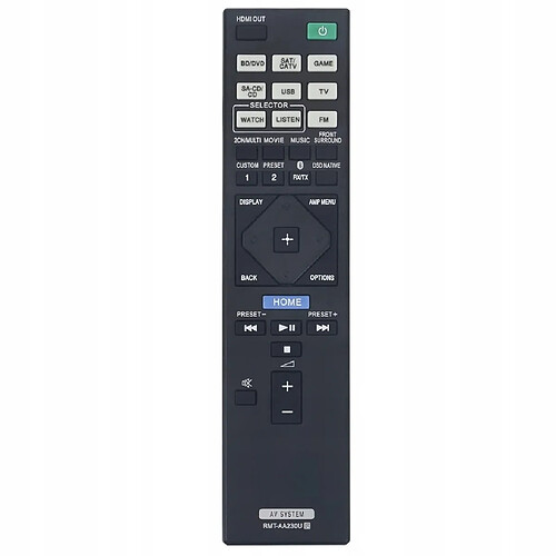 GUPBOO Télécommande Universelle de Rechange Pour Sony RMT-AA231U STR-DH770 RMT-AA230U STR-DN107