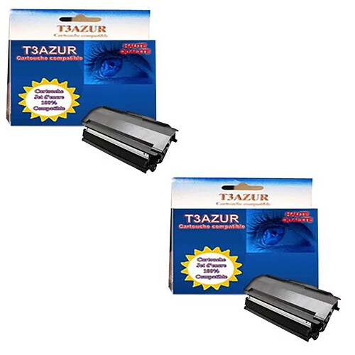 T3Azur 2 Toners LexmarkX363dn / X364dn / X364dw / X264H11G - Compatible - 9 000 pages