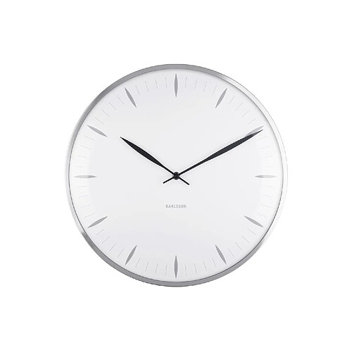 Present Time Horloge murale Leaf - Diam. 40 cm - Blanc