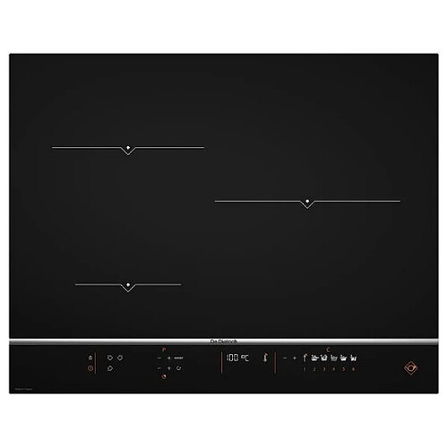 Table de cuisson à induction 65cm 3 feux 7400kw noir - dpi7570xt - DE DIETRICH