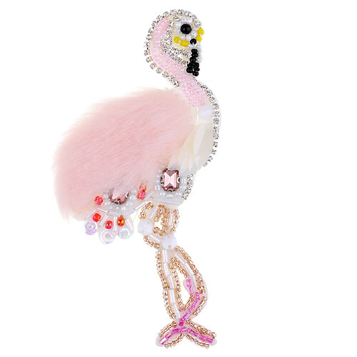 Swan Perles Strass Applique Coudre sur Sequin Patch Vêtements Accessoires Rose