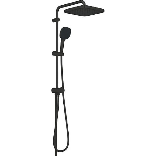 Colonne de douche avec inverseur manuel - Economie d'eau - GROHE Vitalio Comfort 250 - Noir Mat - 266982431