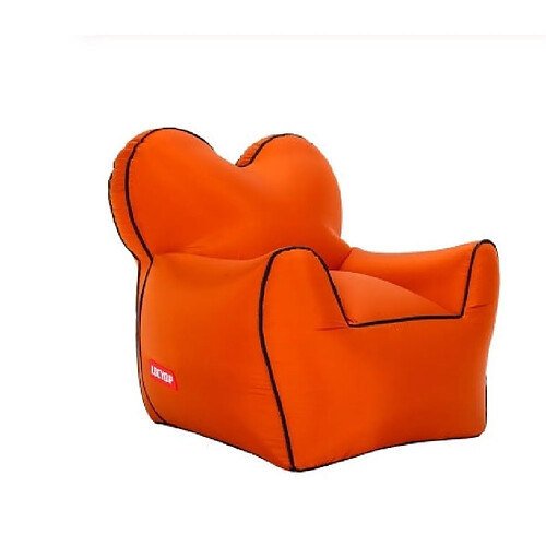 Wewoo Fauteuil Haricot gonflable de sofa imperméable à l'eau simple d'humidité extérieure portative extérieuretaille 60x70x60cm orange