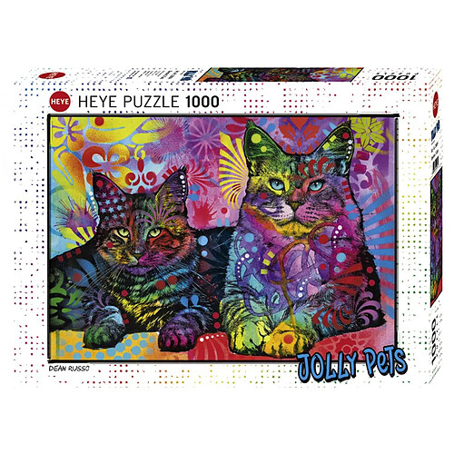 Heye - PUZZLE 1000P DEVOTED 2 CATS HEYE