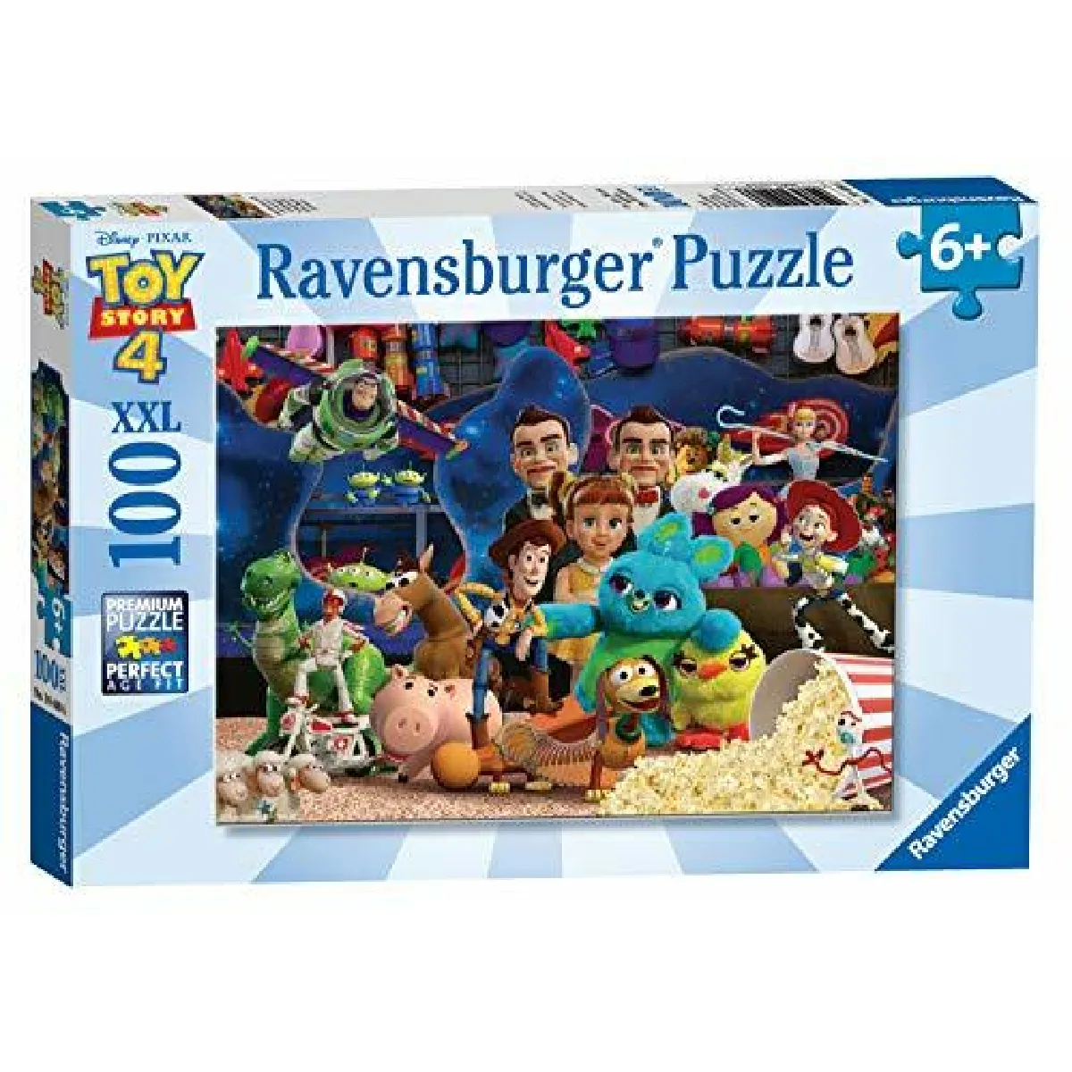 Ravensburger 10408 Disney Pixar Toy Story 4 - Puzzle 100 piAces pour enfants - chaque piAce est unique - Les piAces semboAtent parfaitement, Multicolore