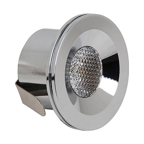 HOROZ ELECTRIC Mini spot LED encastrable 3W (Eq. 24W) 4200K chrome Diam.40mm Haut 25mm