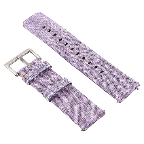 Wewoo Bracelet pour montre connectée Dragonne en toile mode simple Fitbit Versa / 2 violet clair