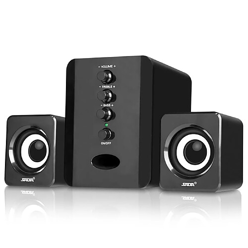 Universal MINI MINI NOIR PARLEUR DE L'INFORMATEUR USB TRANSPORTS Wired Haut-Parleur Home Home Theater System Système Stéréo Haut-parleurs Subwoofer Haut-parleur pour ordinateur portable