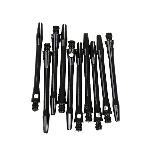 10 Pièces 53mm 2BA Fil Alliage D'aluminium Re-Grooved Dart Stems Arbres Noir