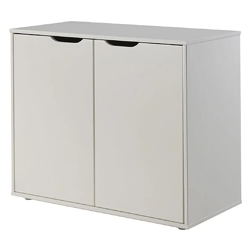 Vipack Armoire de rangement à 2 portes Pino Bois Blanc