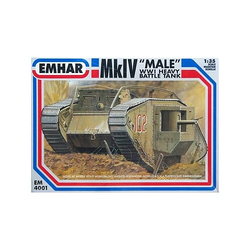 Emhar Maquette Char Mkiv Male Wwi Heavy Battle Tank