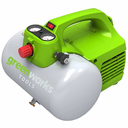 Greenworks Compresseur d'air électrique GAC6L 300 W 6 L 4101302