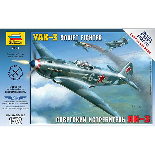 Zvezda Maquette avion : Chasseur soviétique Yak-3