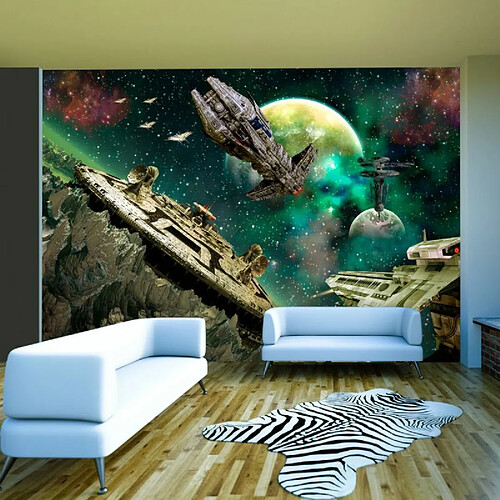 Paris Prix Papier Peint Flotte Spatiale 210 x 300 cm