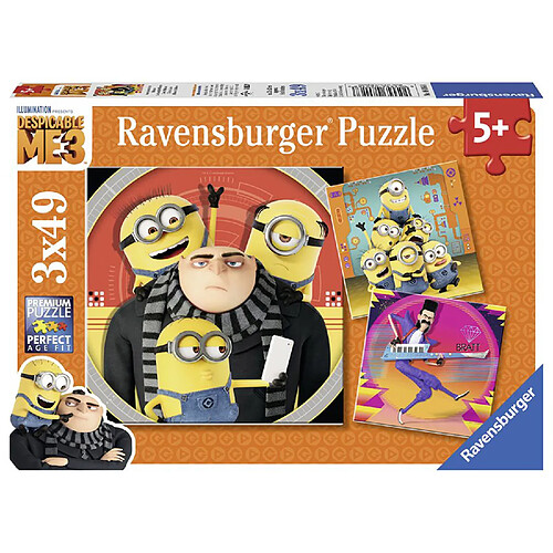 Ravensburger Puzzles 3 x 49 pièces : Moi, Moche et Méchant 3