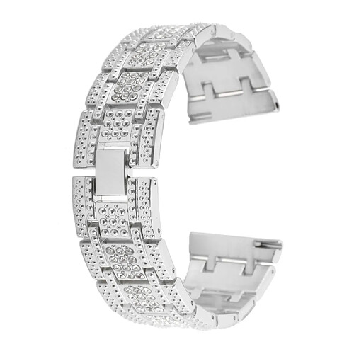 Wewoo Bracelet pour montre connectée en métal Samsung Gear S3 Argent