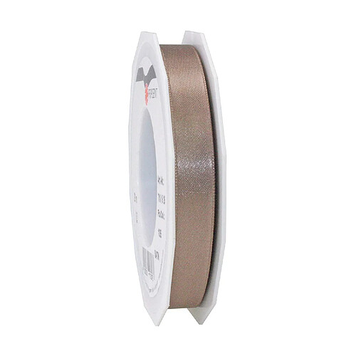 Prasent Ruban DE 15 m x 25 mm Rouleau de Ruban Double Face en Satin Taupe