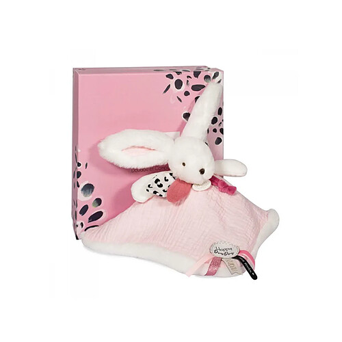 Doudou plat Happy blush rose - Doudou et compagnie