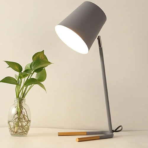 Wewoo Lampe LED de table bienfaisante moderne de chambre à coucher minimaliste et créative de pour étudiant Gris