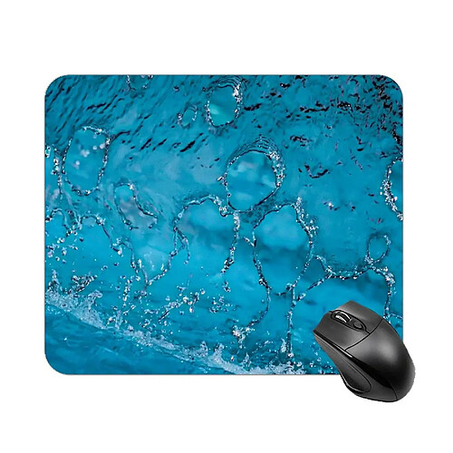 Universal Pad de souris imprimé à l'eau bleue pour ordinateur portable