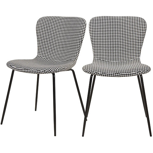 Rendez Vous Deco Chaise Koko à motifs (lot de 2)