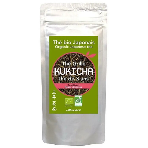 Aromandise Sachet de thé biologique japonais Kukicha 80 g