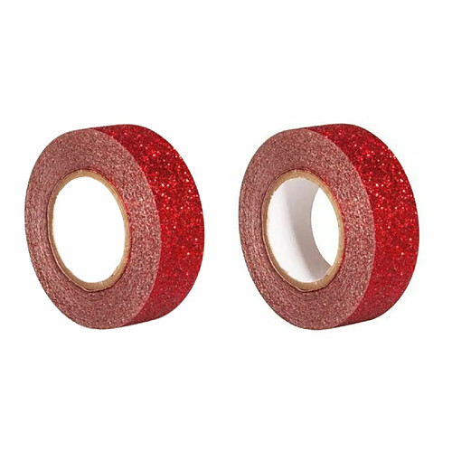 Rayher 2 glitters tape 5 m x 1,5 cm - rouge