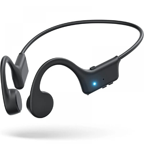 General Écouteurs à conduction osseuse Écouteurs à oreille ouverte Bluetooth 5.0 Écouteurs sans fil de sport avec micro intégré, casque résistant pour la course, étanche Ipx6, cyclisme, conduite.( noir)