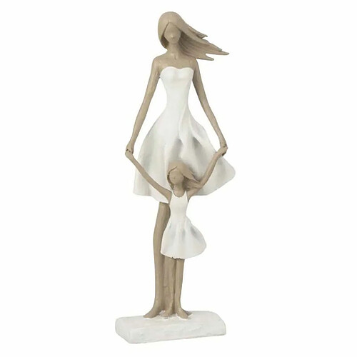 Paris Prix Statuette Déco Yes I Do 45cm Blanc & Taupe