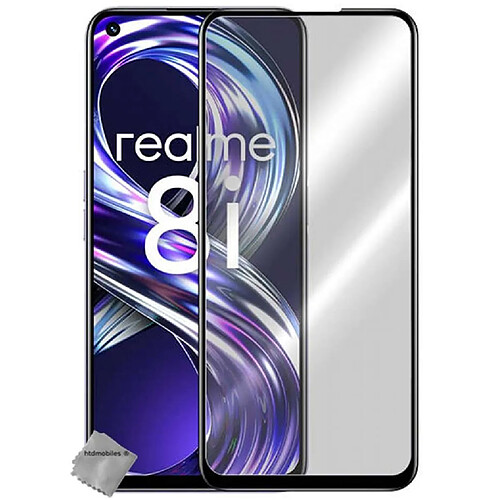 Htdmobiles Film de protection vitre verre trempe incurve integral pour Realme 8i / Narzo 50 4G - NOIR