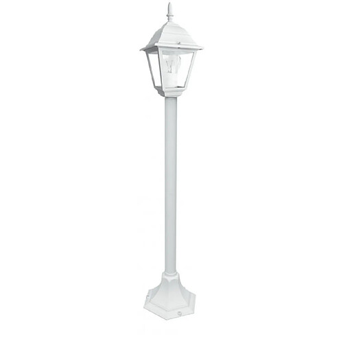 Fan Europe Borne de jardin Roma 1 ampoule Aluminium,diffuseur Verre blanc