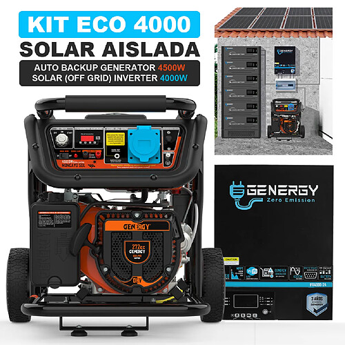 Kit Solaire GENERGY Eco 4000 (Generateur Moncayo sol + inversor irf4000)