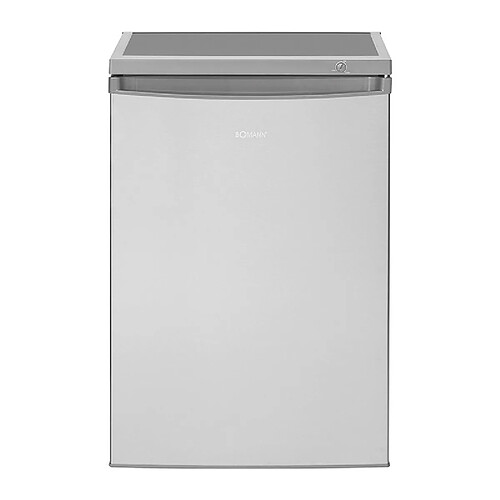 Réfrigérateur avec petit congélateur 120L inox Bomann KS 2184.1 inox