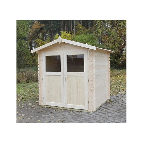 Maison De La Tendance Abri de jardin LUCIOLE en bois épicéa 216x216 cm H. 234 cm