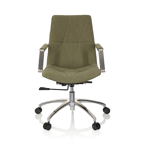 Chaise de bureau / Siège pivotant SARANTO II Tissu Vert hjh OFFICE