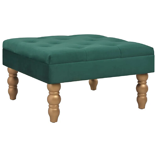 vidaXL Tabouret Vert foncé 60x60x36 cm Velours